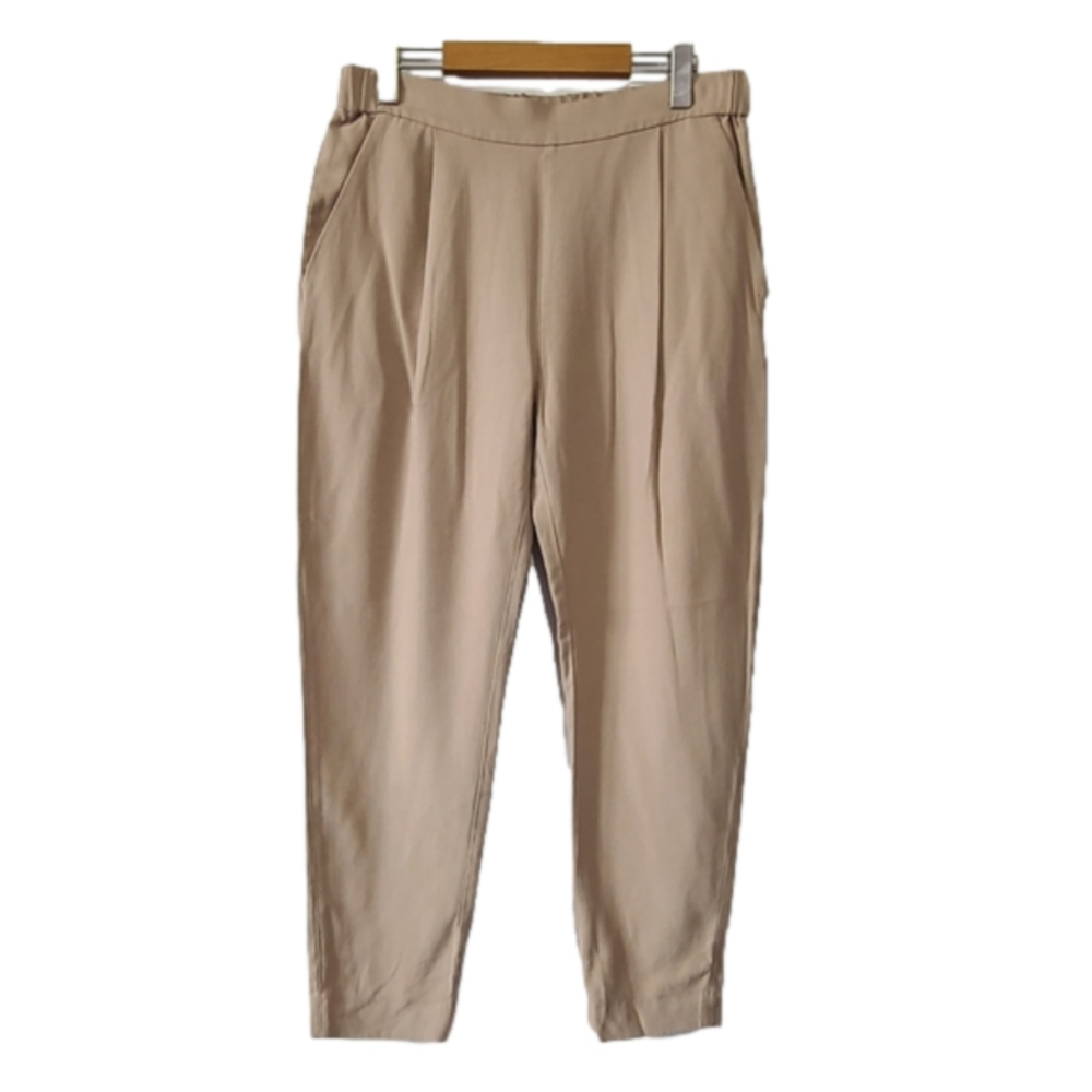 AllSaints Alva Pleated Trousers Womens Size 6 Cream High Rise Tailored Pants